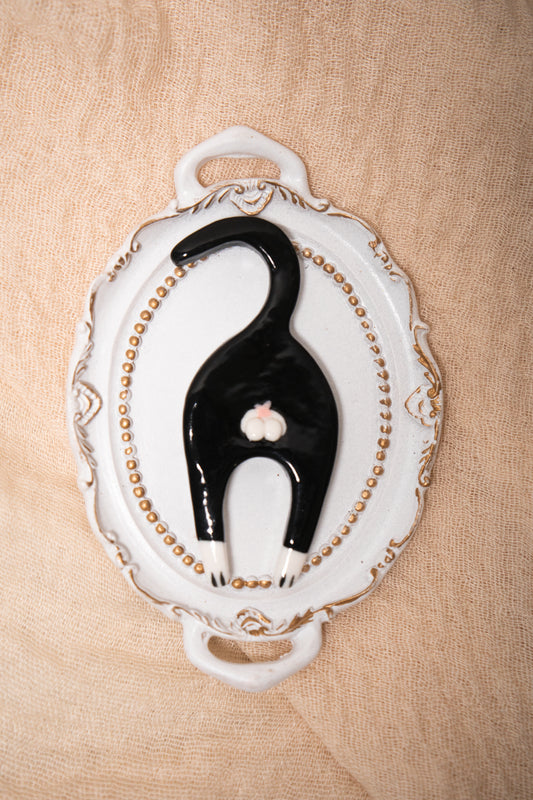 Ceramic Cat Butt Magnet