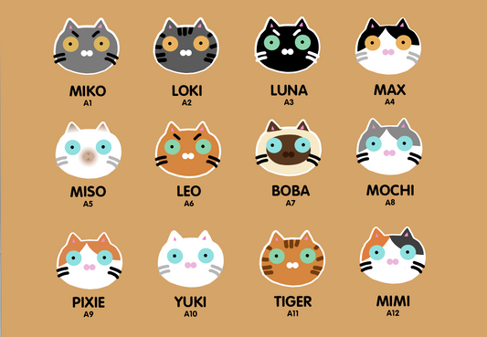 Ceramic Cat Head Magnet